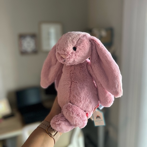Jellycat Medium Bashful Tulip Pink Bunny 🌸 - Picture 3 of 7